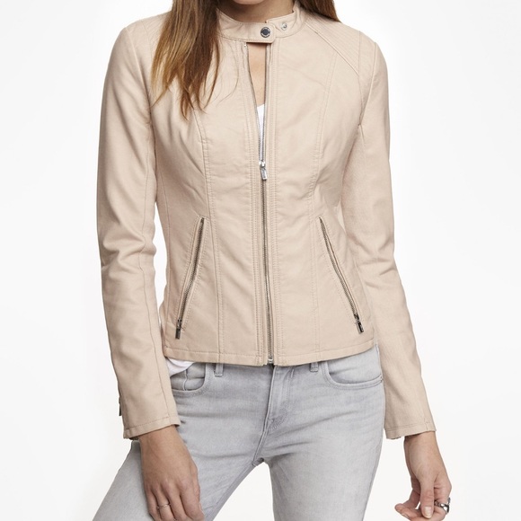 Express Jackets & Blazers - Express Faux Leather Jacket XS